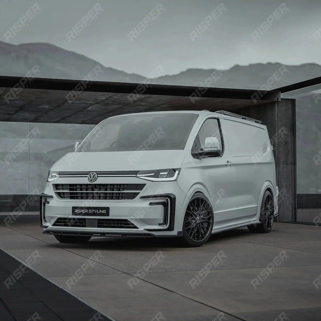 V2 Premium Aero Kit In Gloss Black For Volkswagen Transporter T7 LWB 2025 on Secondary image
