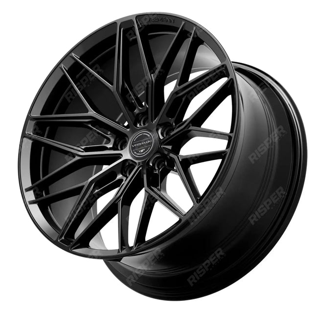 Veemann MF-Z5 19X8.5 5X112 ET42 Gloss Black Standard Concave - Qty 1 Secondary image
