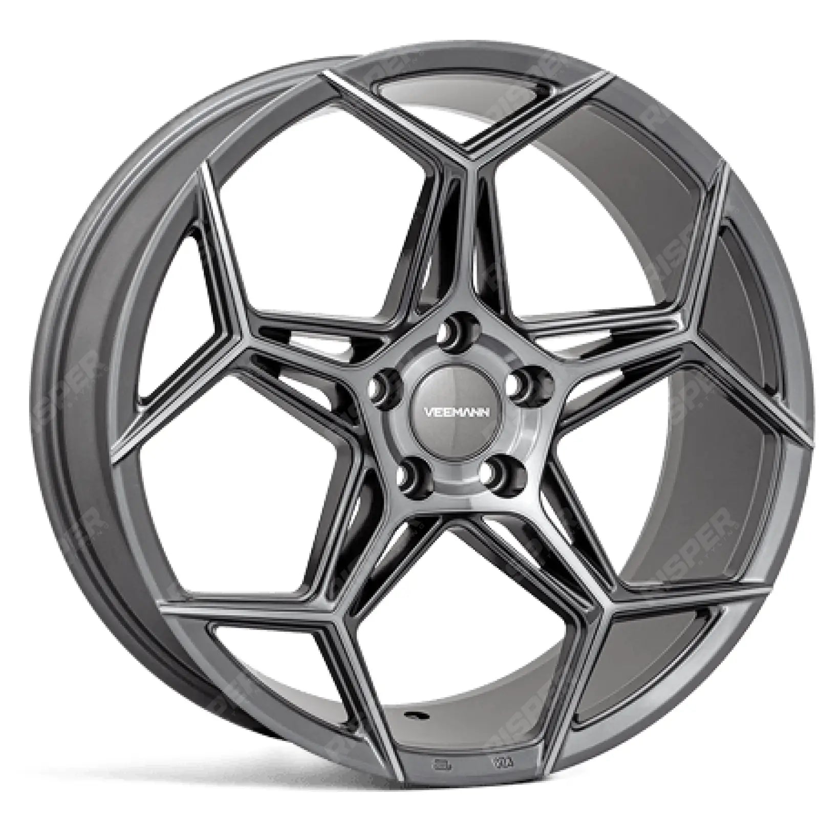 Veemann V - fs40 20x8.5 5x120 Et35 Cb72.56 - Graphite Smoke Machined