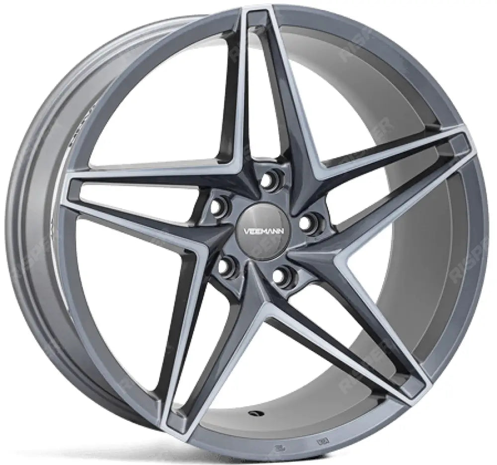 Veemann - V - fs46 20x8.5 5x120 Et35 Cb72.56 - Graphite Smoke Machined