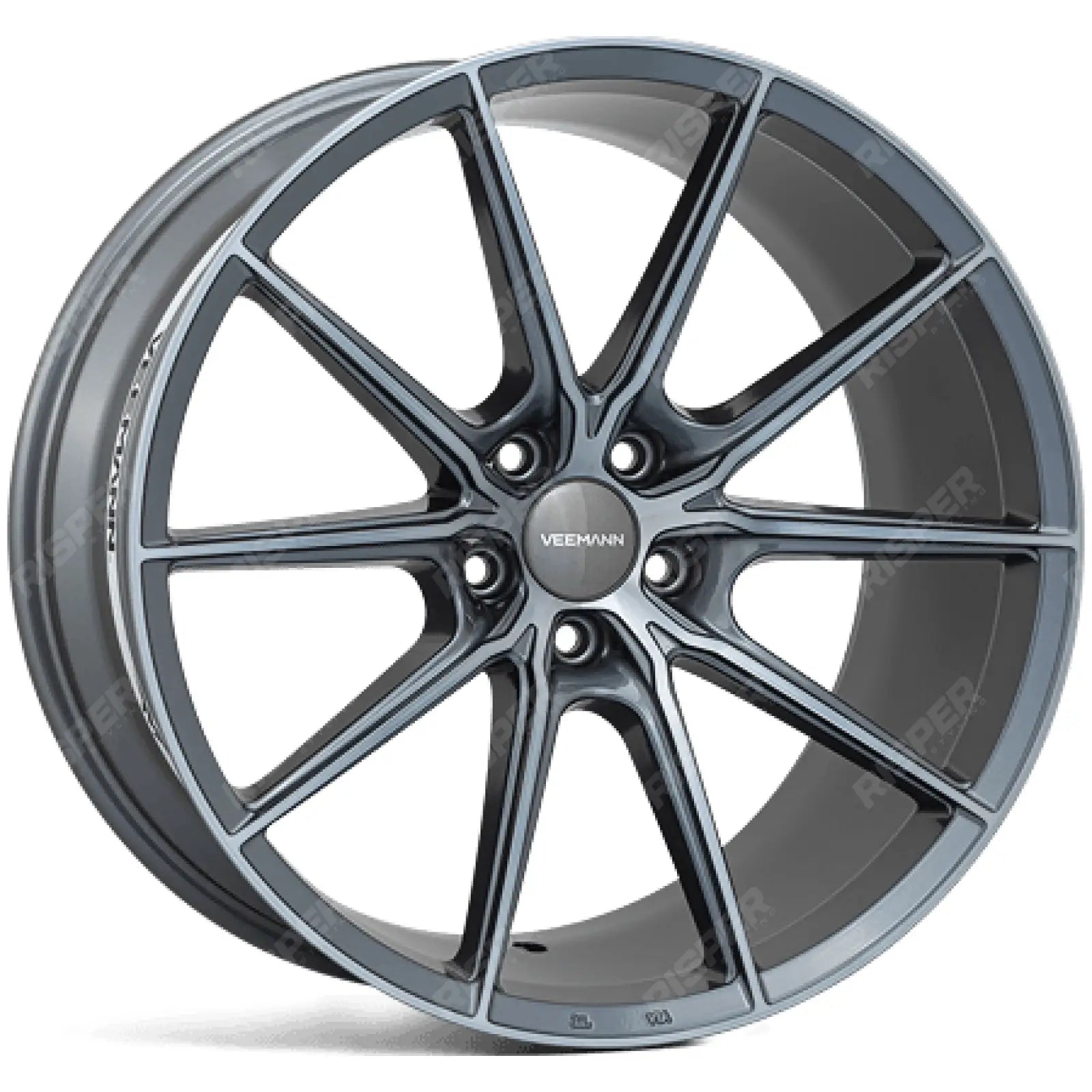 Veemann - V - fs48 20x8.5 5x120 Et35 Cb75.56 - Graphite Smoke Machined