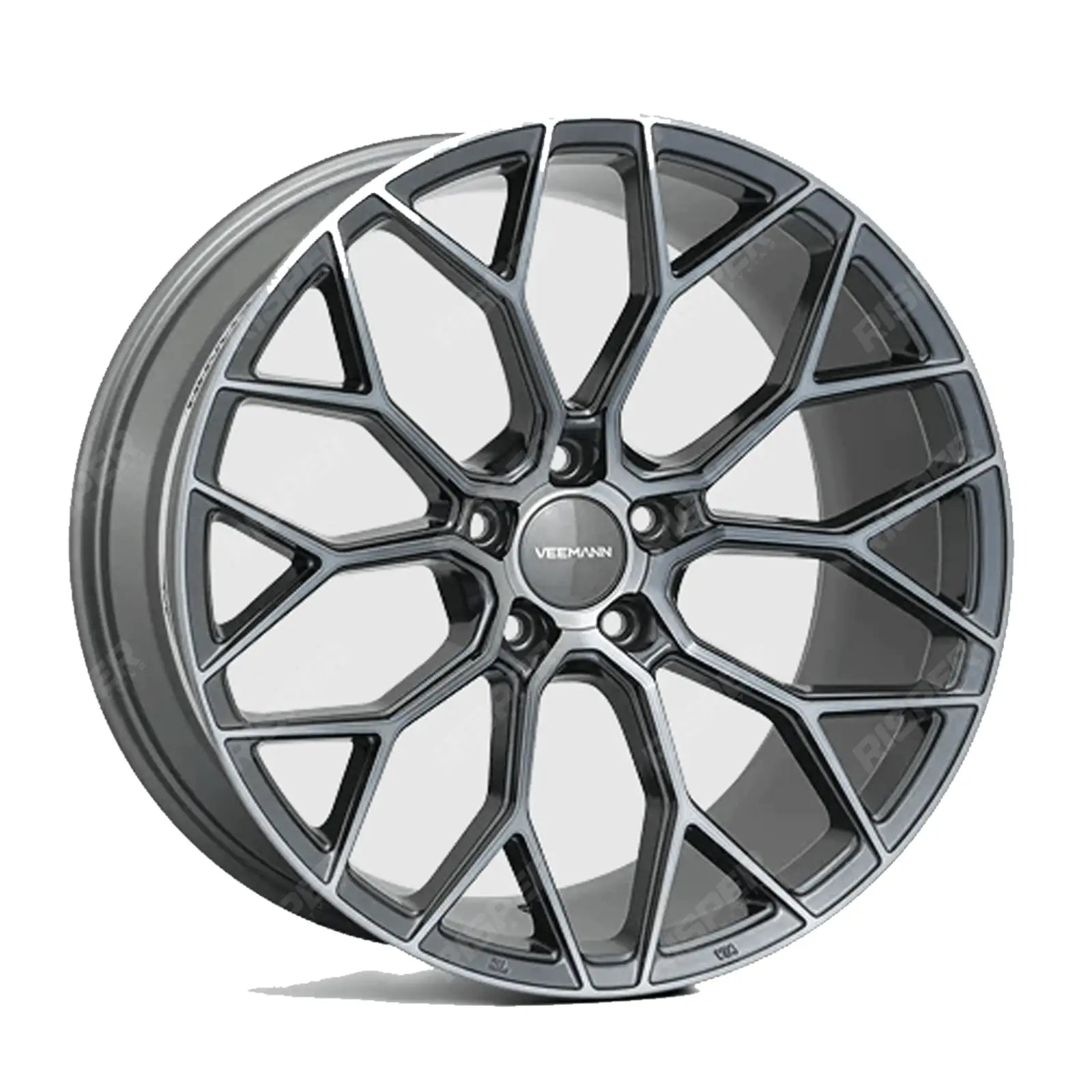 Veemann V - fs66 5x120 20 Inch Alloys Graphite Smoked Machined - 20x8.5