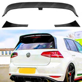 Volkswagen Golf MK7 / 7.5 GTI & R Clubsport Style Spoiler Gloss Black