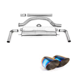 Volkswagen Golf MK8.5 GTi 2024+ 265ps) Milltek Sport OPF Back Exhaust System Resonated EC Approved - Burnt Titanium