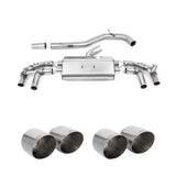 Volkswagen Golf MK8 R 2020-2024 (320ps) Milltek Sport Non Resonated OPF Back Exhaust System Non Resonated (Louder)