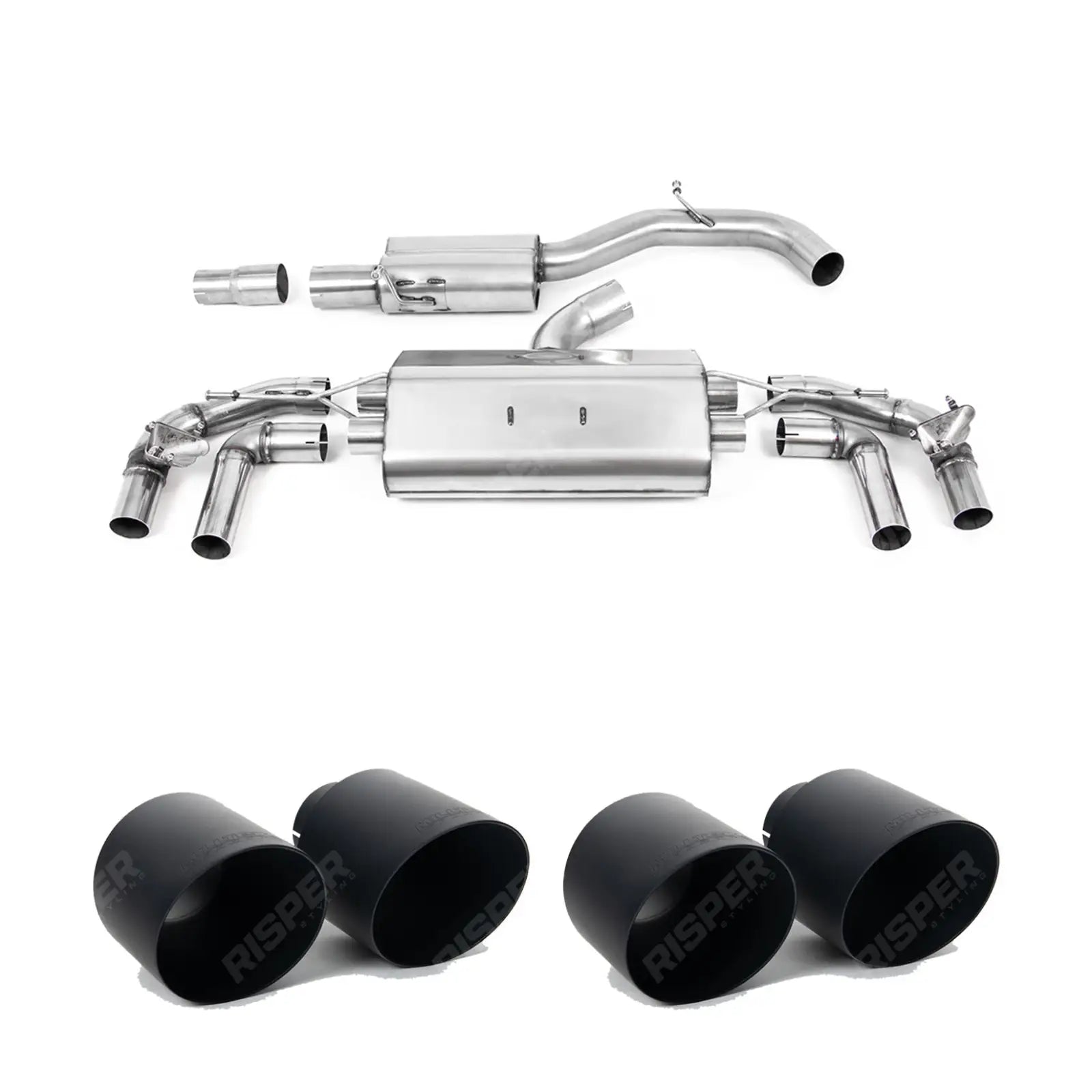 Volkswagen Golf MK8 R 2020-2024 (320ps) Milltek Sport Resonated OPF Back Exhaust System ECE Approved Resonated