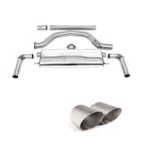 Volkswagen Golf MK8 GTi 2020-2024 (245ps) Milltek Sport OPF Back Exhaust System EC Approved - Titanium Tips Exhaust