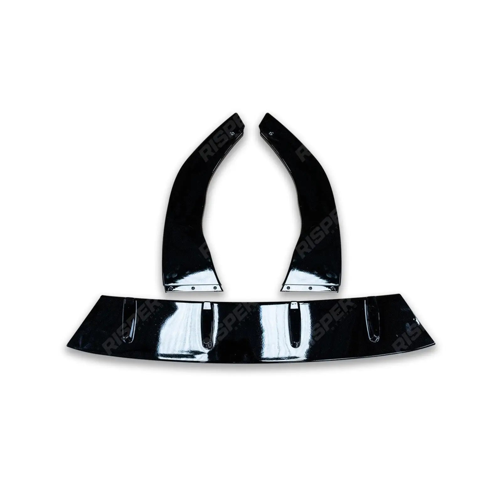 Volkswagen Golf MK8 GTI/GTD/R/R Line 2020+ - Gloss Black 3 - Piece Front Splitter V1