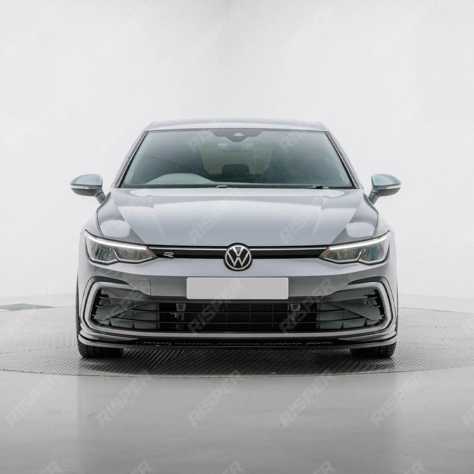 Volkswagen Golf MK8 GTI/GTD/R/R Line 2020+ - Gloss Black 3 - Piece Front Splitter V1