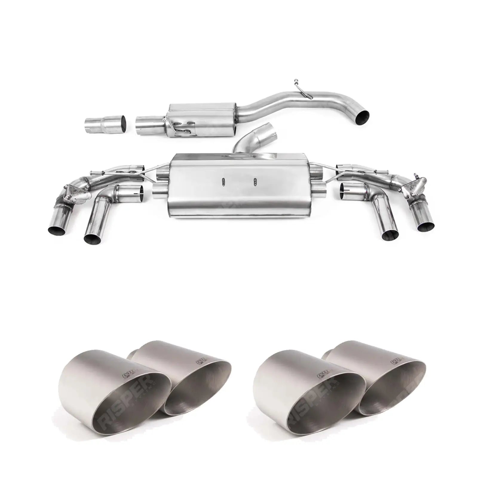 Volkswagen Golf MK8 R 2020-2024 (320ps) Milltek Sport Resonated OPF Back Exhaust System ECE Approved Resonated