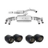 Volkswagen Golf MK8 R 2020-2024 (320ps) Milltek Sport Resonated OPF Back Exhaust System ECE Approved Resonated
