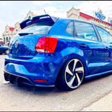 Volkswagen Polo MK5 6C GTI 2014 - 2018 - Rear Blade Style Diffuser in Gloss Black