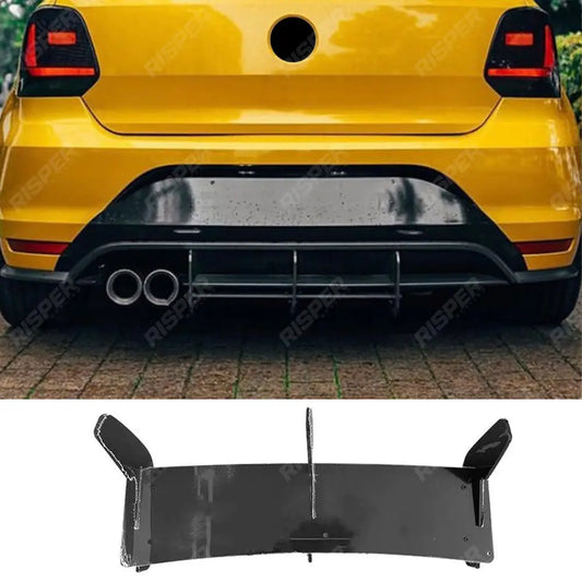 Volkswagen Polo MK5 6C GTI 2014 - 2018 - Rear Blade Style Diffuser in Gloss Black