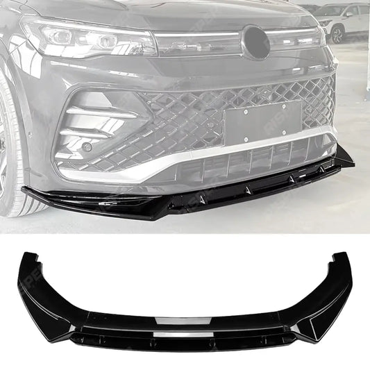 Volkswagen Tiguan MK3 2024+ R Line Front Splitter In Gloss Black Front Splitter