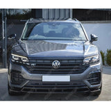 Volkswagen Touareg MK3 Pre Facelift R Line 2018 - 2023 Front Splitter In Gloss Black