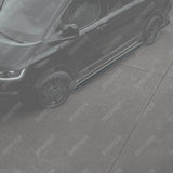 Volkswagen Transporter LWB T7 2025 On Trapezoid Side Bars In Stainless Steel