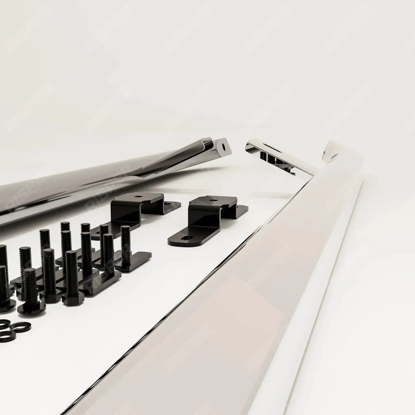 Volkswagen Transporter SWB T7 2025 On Trapezoid Side Bars In Stainless Steel