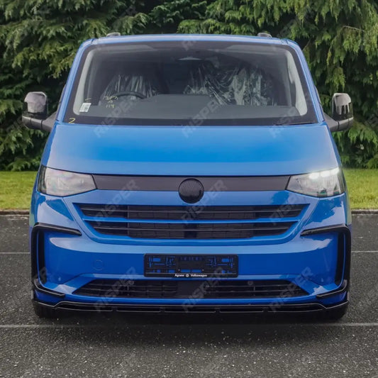 Volkswagen Transporter T7 2025 on Front Splitter Lip In Gloss Black Front Splitter