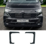 Volkswagen Transporter T7 2025 on Inner Canard Loops In Gloss Black Front Splitter