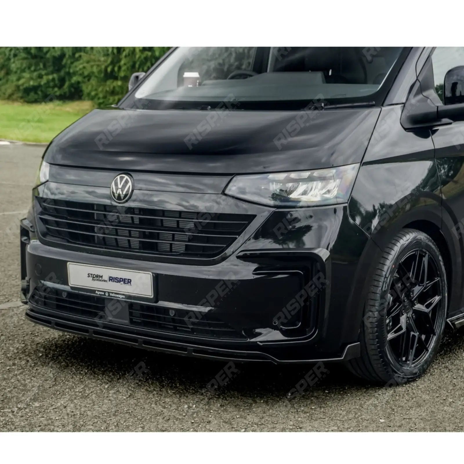 Volkswagen Transporter T7 LWB 2025 on V1 Premium Aero Kit In Gloss Black Body Kit