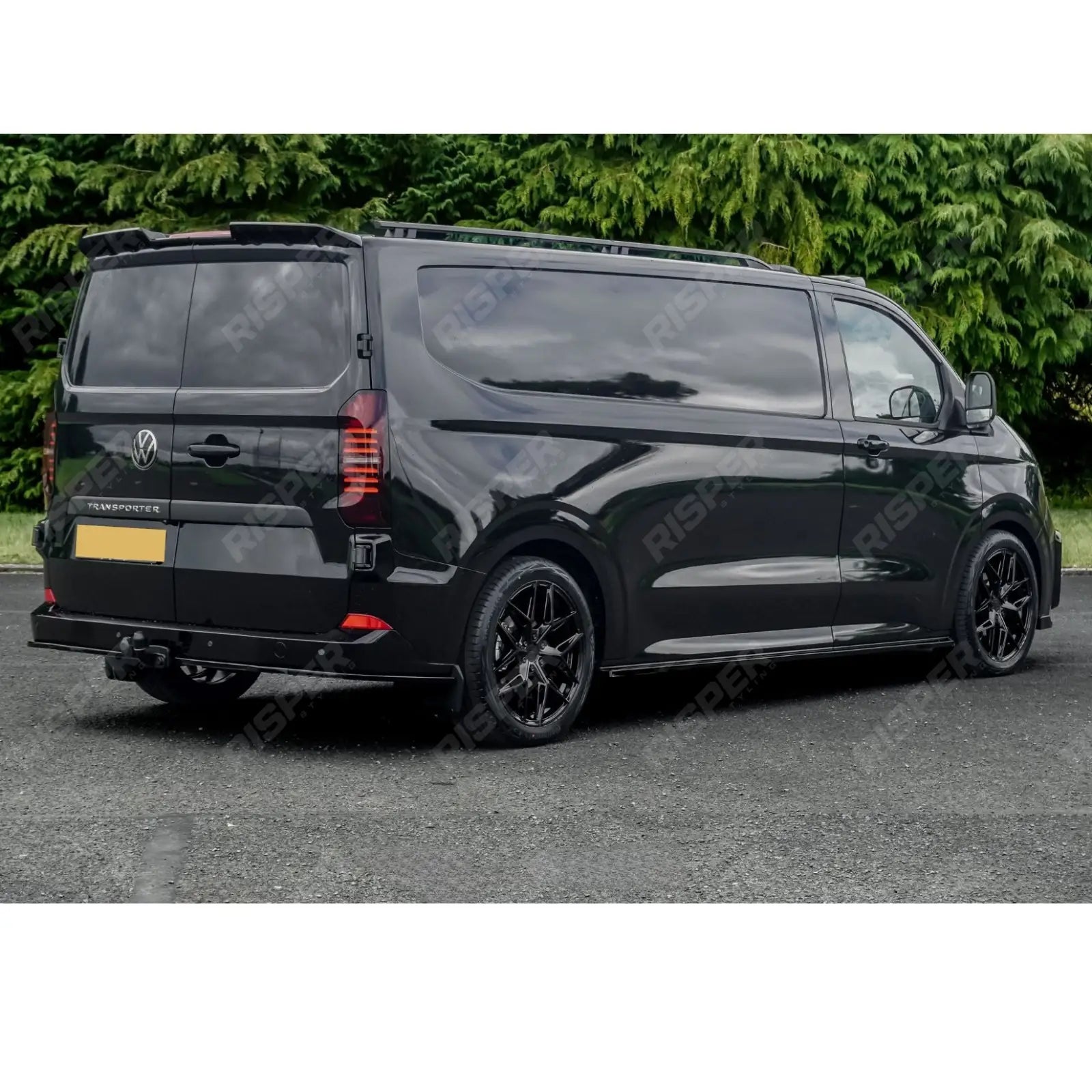Volkswagen Transporter T7 LWB 2025 on V1 Premium Aero Kit In Gloss Black Body Kit
