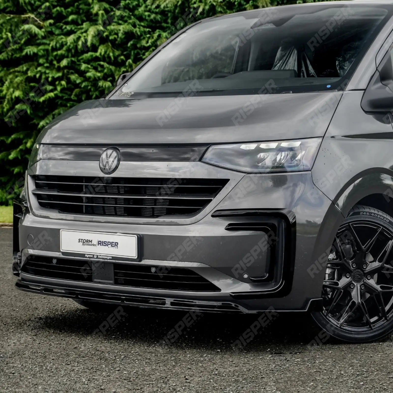 Volkswagen Transporter T7 SWB 2025 on V1 Premium Aero Kit In Gloss Black Body Kit