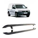 VW Caddy 2004 - 2020 SWB Trapezoid Side Bars in Matt Black