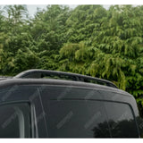 Vw Caddy 2021 On Swb Aluminium Roof Bars In Black Roof Rails