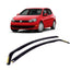 VW Golf MK6 2008 - 2013 STX Internal Wind Deflectors - 2PCS - Clip In Fitment - Dark Smoke Wind Deflectors