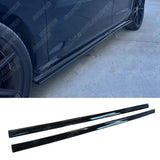 VW Golf MK7/MK7.5 Side Skirt Splitters Pair in Gloss Black Side Skirt Splitters