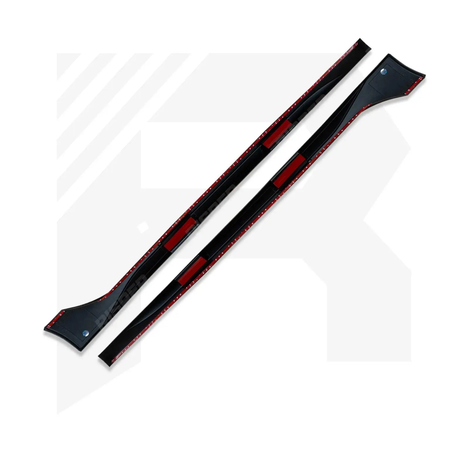 VW Golf MK8 Standard 'R' Style Side Skirts in Gloss Black