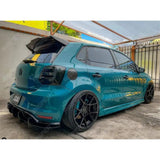 VW Polo 2009 - 2018 6C 6R GTI R 'Batman' Style Rear Spoiler in Gloss Black