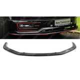 VW T6 Transporter 2015 Onwards - Front Sport - Line Spoiler Splitter Lip in Gloss Black