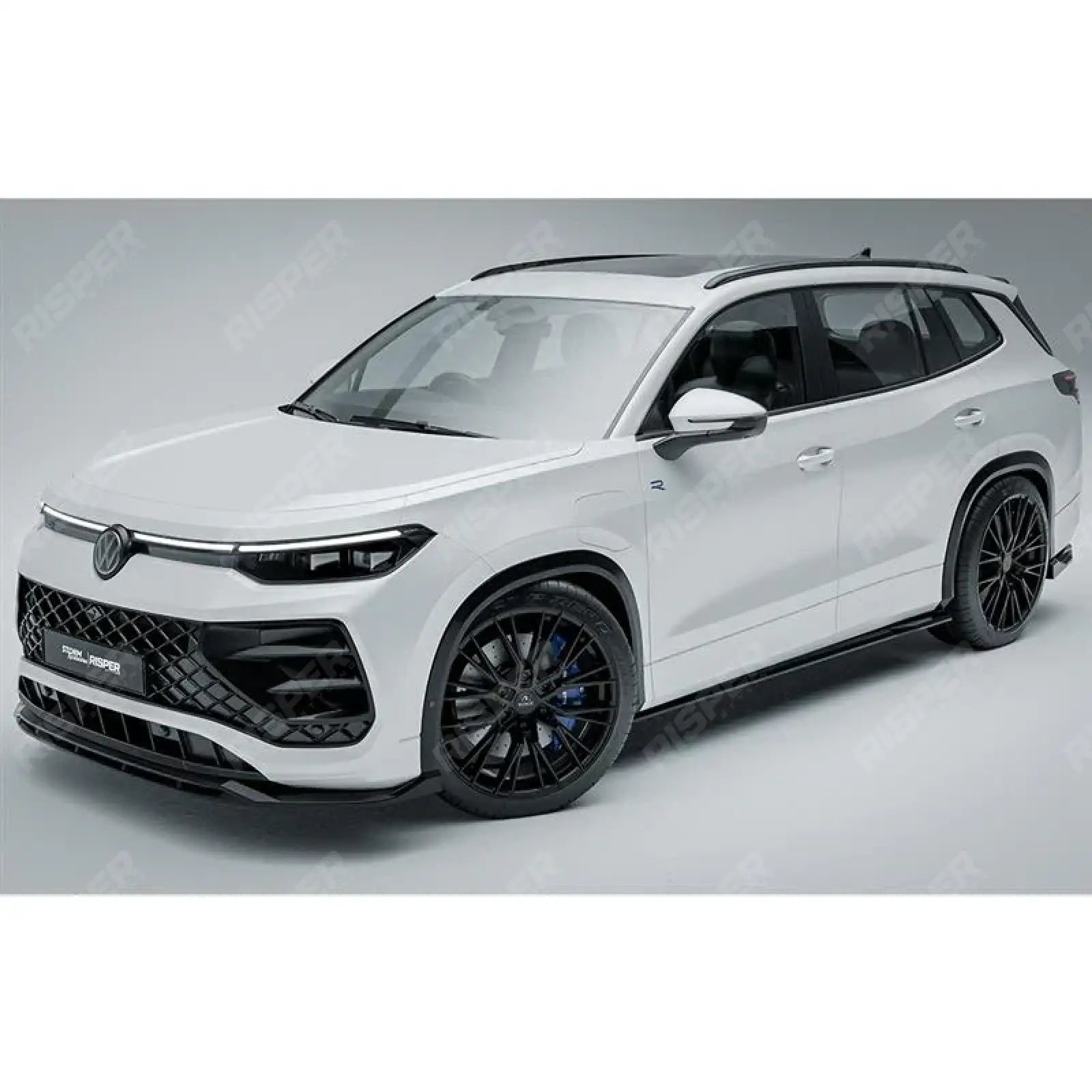 VW Tayron R-Line 2025 On Aero Body Kit In Gloss Black Aero Kit