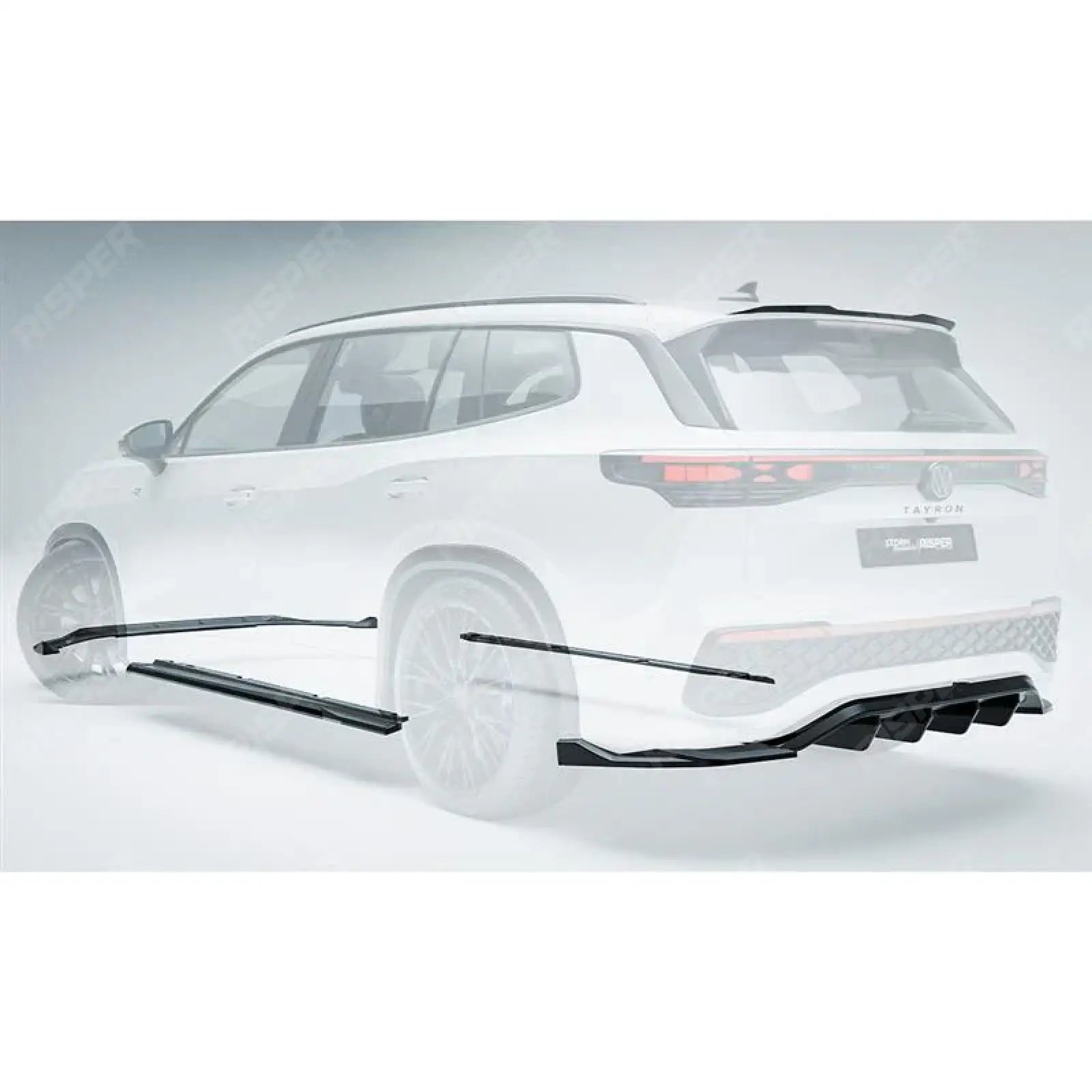 VW Tayron R-Line 2025 On Aero Body Kit In Gloss Black Aero Kit