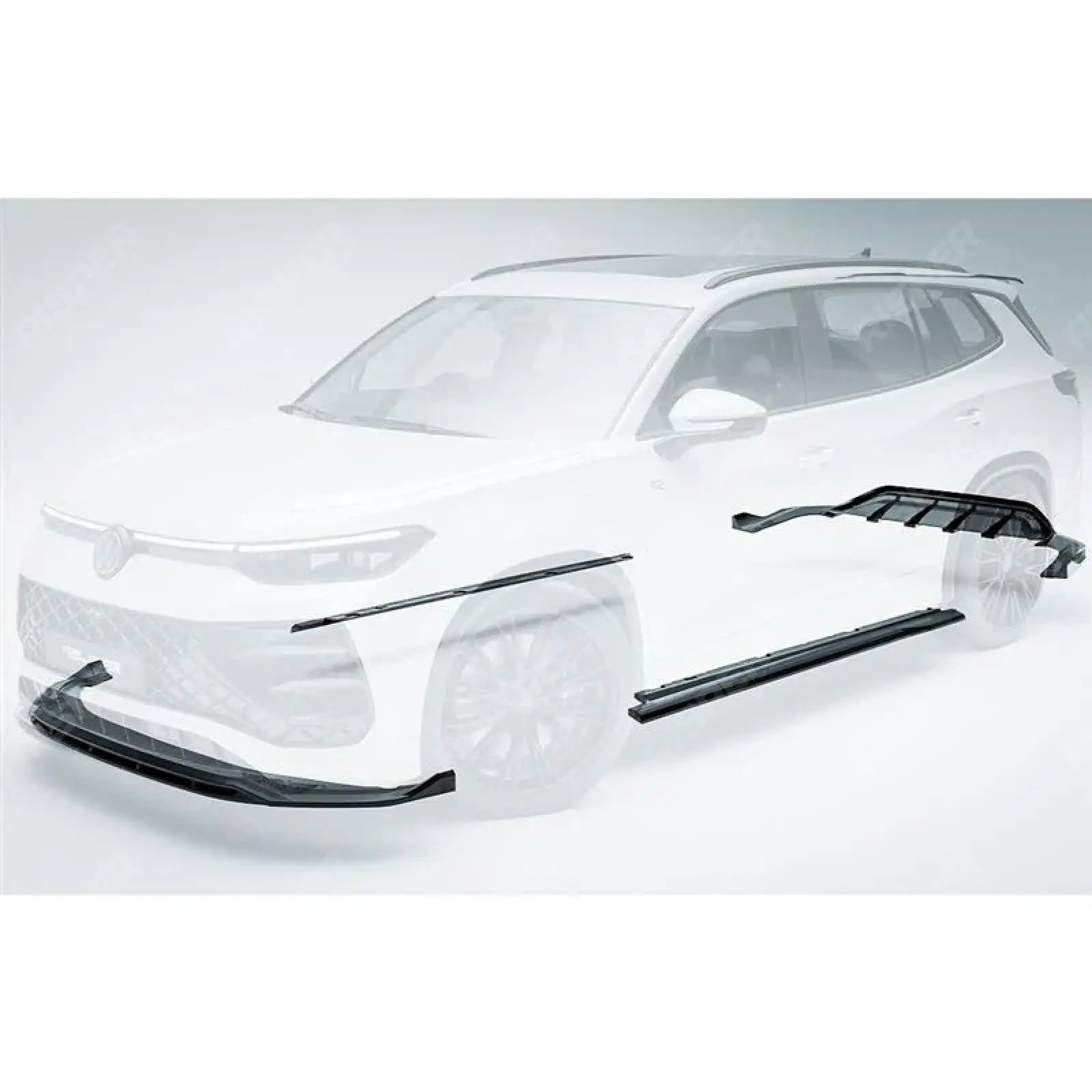 VW Tayron R-Line 2025 On Aero Body Kit In Gloss Black Aero Kit