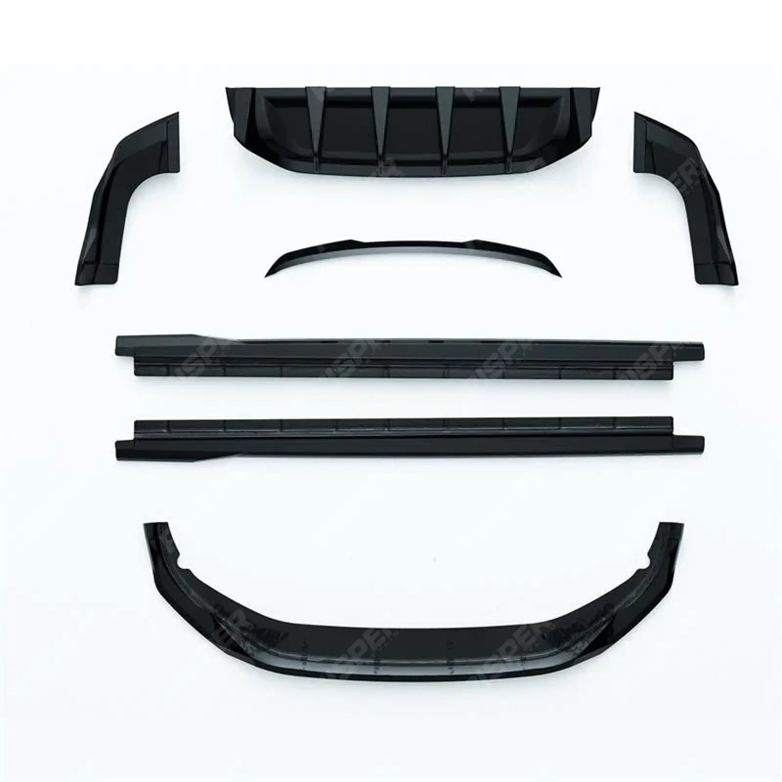 VW Tayron R-Line 2025 On Aero Body Kit In Gloss Black Aero Kit