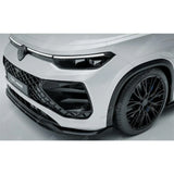 VW Tayron R-Line MK1 2025 On Front Splitter In Gloss Black Front Splitter