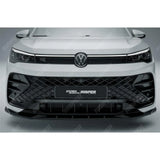 VW Tiguan R-Line MK3 2024 On Front Splitter In Gloss Black Front Splitter