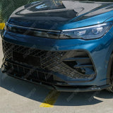 VW Tiguan R-Line MK3 2024 On Front Splitter In Gloss Black Front Splitter