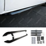 VW Transporter T5 & T6 LWB 2003 - 2023 Trapezoid Side Bars in Gloss Black