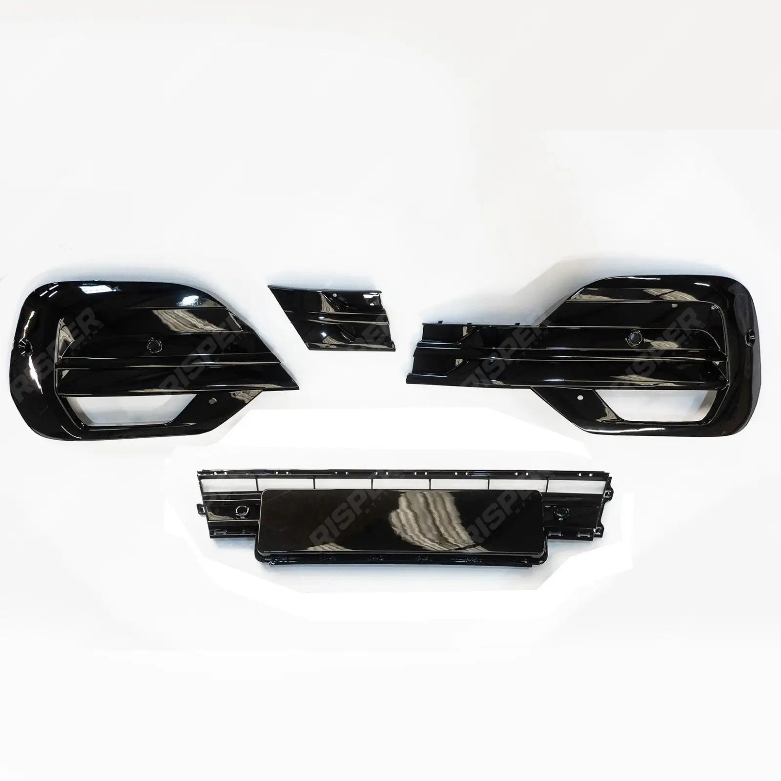 VW Transporter T6.1 2019 - 2024 Replacement Lower Front Grill Kit In Gloss Black