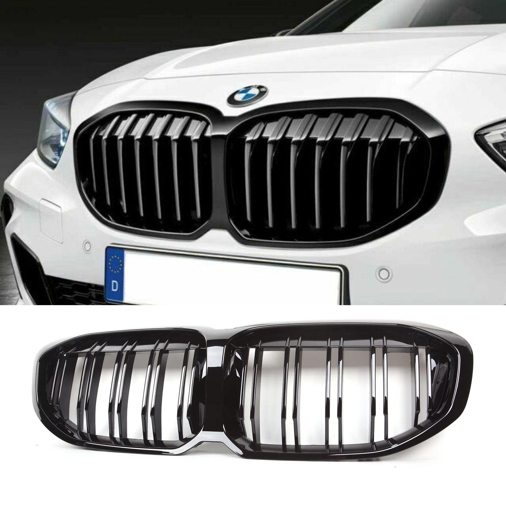 BMW 1 SERIES F40 2019 DOUBLE SLAT FRONT GRILL - GLOSS BLACK - RisperStyling