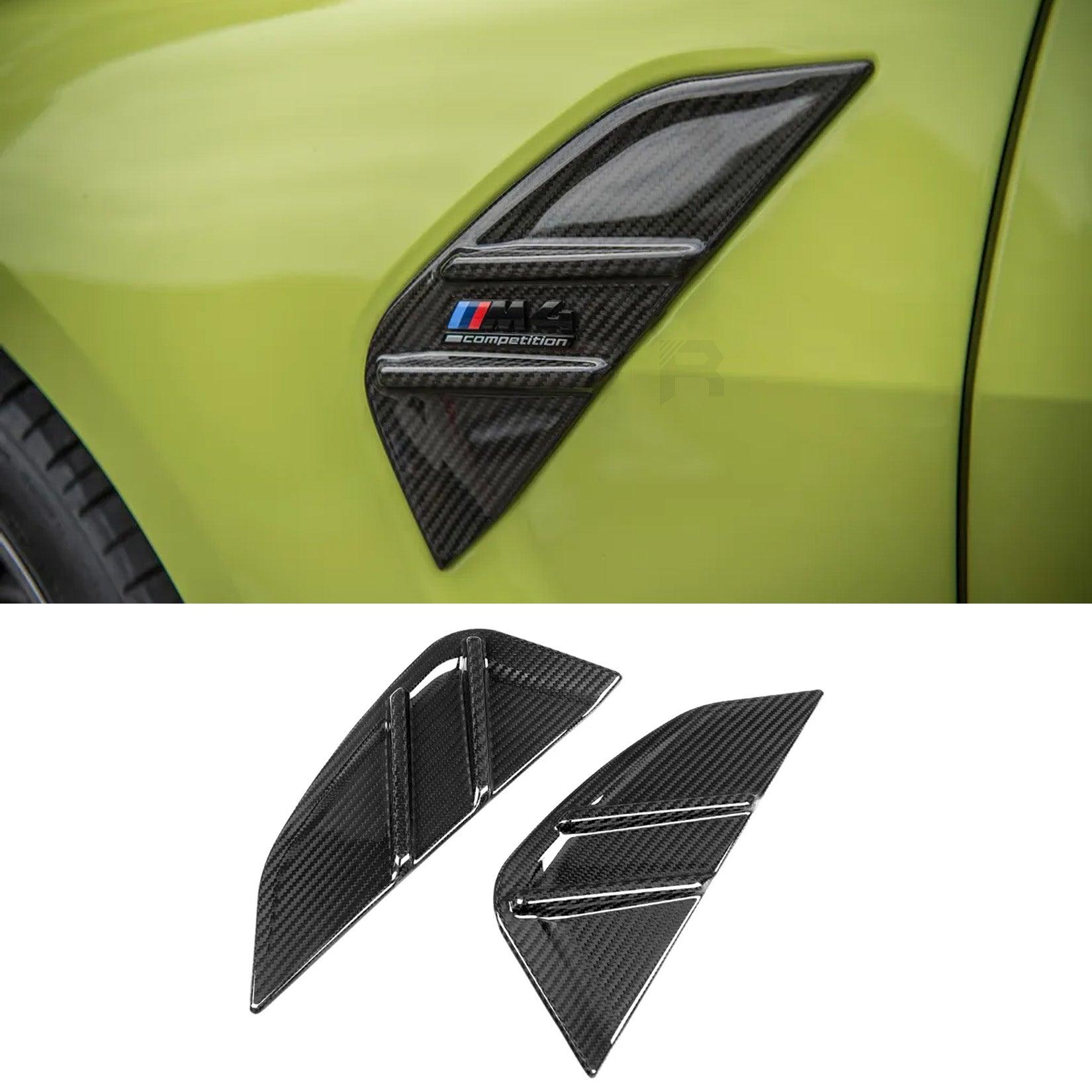 BMW M3 M4 G80 G82 - Dry Carbon Fiber Side Fender Badge Covers –  RisperStyling