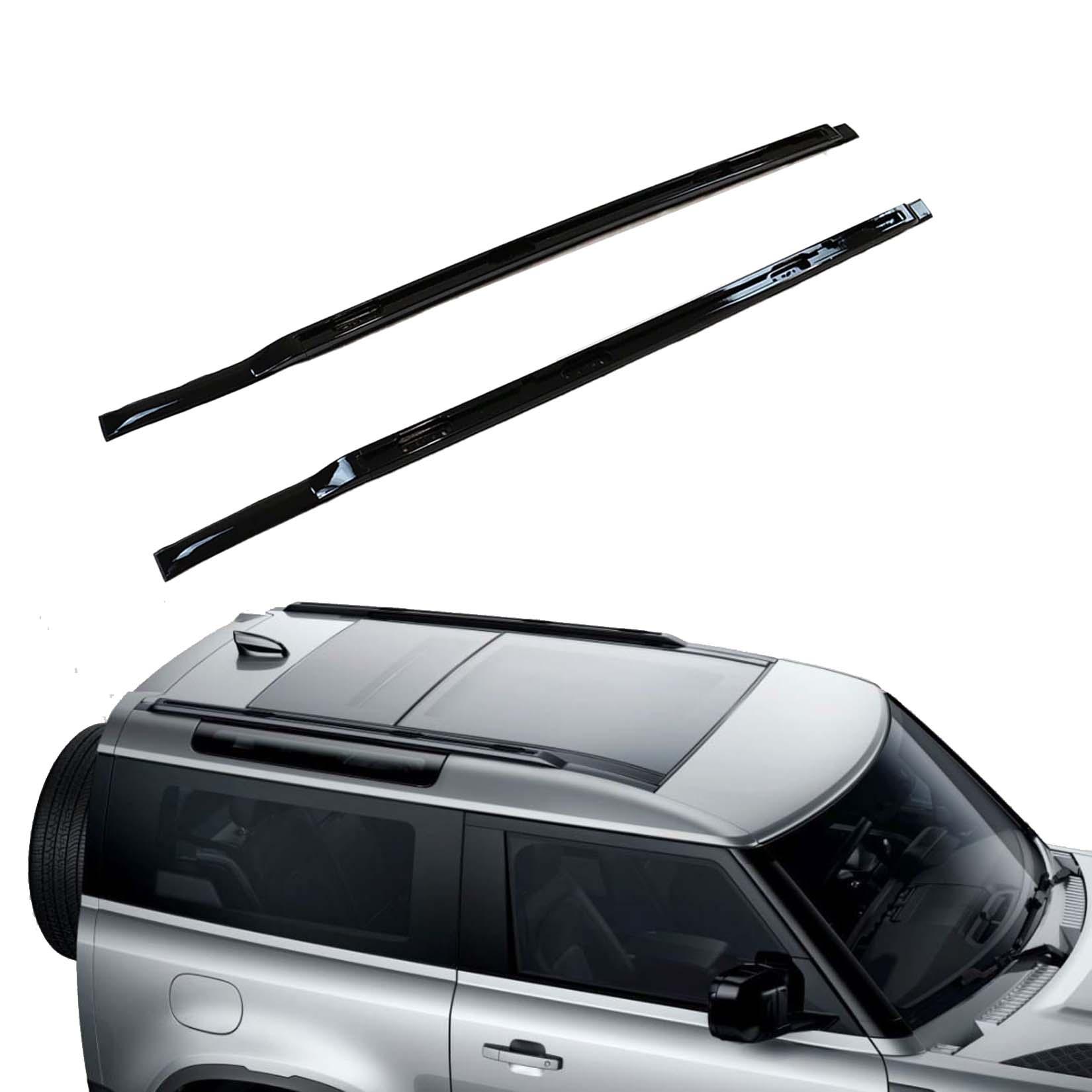 Land Rover Defender 90 L663 2020 On OE Style Gloss Black Roof Rails RisperStyling