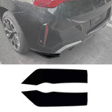 BMW X3 G45 2025+ M-Sport Rear Bumper Corner Splitters In Gloss Black