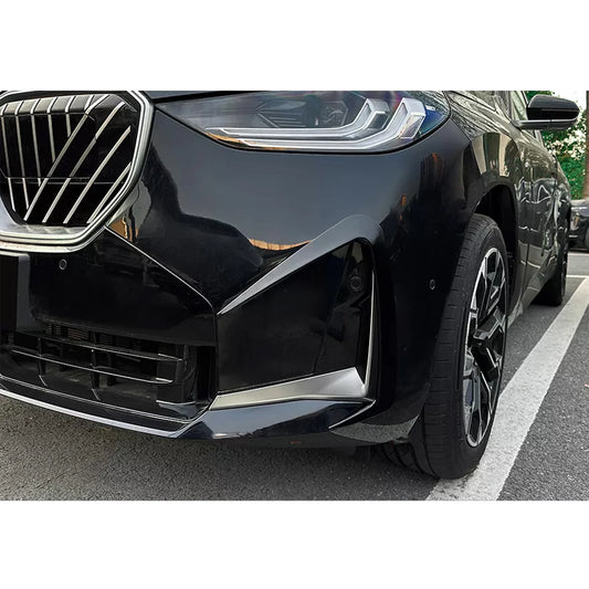 BMW X3 G45 2025+ M-Sport Front Bumper Canards In Gloss Black