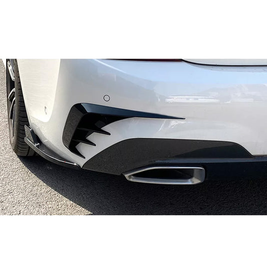 BMW 3 SERIES G20 M SPORT PRE LCI 2019-2022 REAR BUMPER SPORT VENTS IN GLOSS BLACK