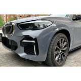 BMW X5 G05 (PRE LCI) M Sport 2019-2022 Front Bumper Canards In Gloss Black