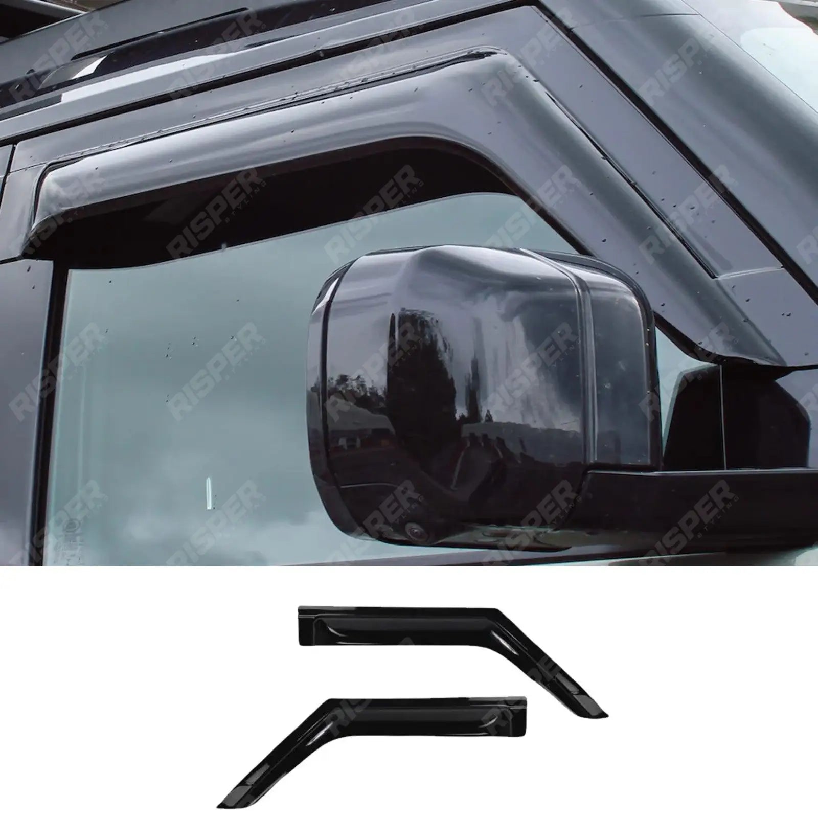 Land Rover Defender L663 2020+ 90 2pc STX Wind Deflectors - External Fit Main image